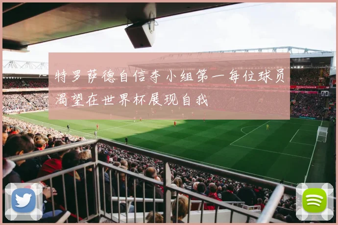 特罗萨德自信夺小组第一每位球员渴望在世界杯展现自我